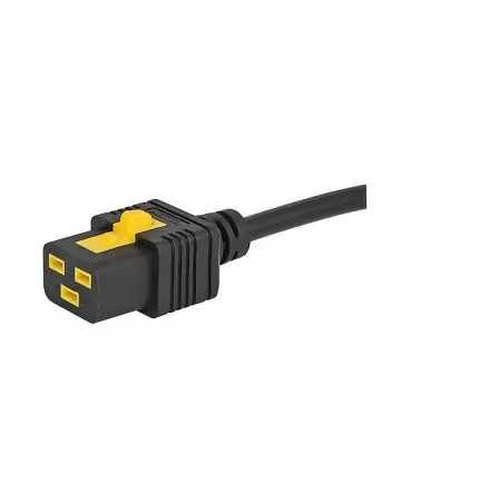 Produktfoto 1 von Schurter Netzkabel, A IEC C19, Gerade, B CEE 7/7, Gerade, 6 m Schwarz Polyvinylchlorid, 250V