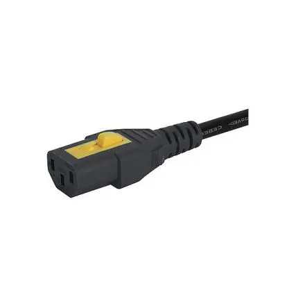 Produktfoto 1 von Schurter Netzkabel, A IEC C13, Gerade, B CEE 7/7, 5 m Weiß, Schwarz Polyvinylchlorid, 250V