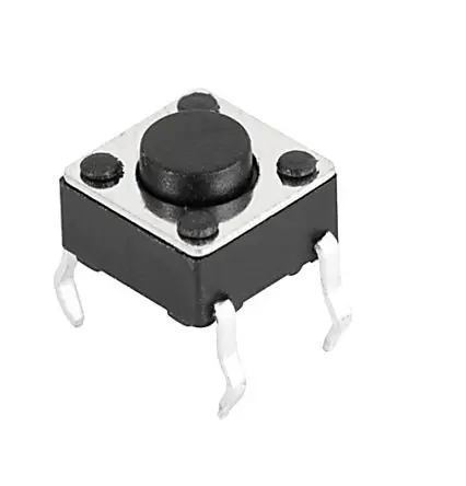 Produktfoto 1 von Schurter IP40 Taster 1-poliger Schließer - Schließer Taste, Leiterplatten-Anschlussklemme 50mA Aus-Momentan 9.5 mm
