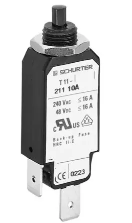 Produktfoto 1 von Schurter T11-211 Thermischer Schutzschalter, 1-polig, TA11, 6A