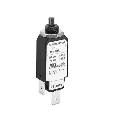 Produktfoto 1 von Schurter T11-311 Thermischer Schutzschalter, 1-polig, CBE Schraubanschlussklemme, 12A, / 2 kA, Warm