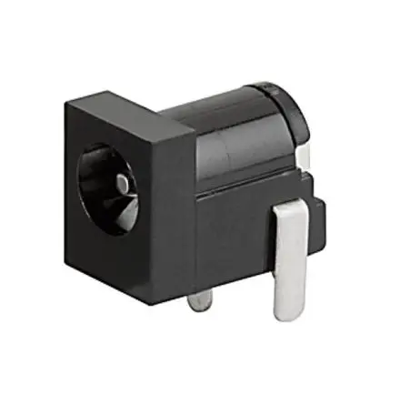 Produktfoto 1 von Schurter 4840 Gerade DC Buchse DC-Buchse Zinn 2A 12V dc, Innen-Ø 2 mm / Außen 6 mm Außen-ø x 14.5 mm, 2.1 mm Stift,