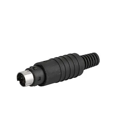 Produktfoto 1 von Schurter 4850 Solder DIN-Stecker Gerade 6-polig, 100V ac 1A Kabel, Mit Gewinde Stecker