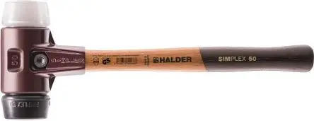 Produktfoto 1 von Halder Hammer, Vorschlaghammer aus Kunststoff 3170 g Hickory-Holz-Stiel 175 mm