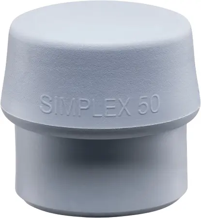 Produktfoto 1 von Halder Thermoplastisches Elastomer Ersatz-Hammerkopf, Thermoplastisches Elastomer Schlagflächen austauschbar 140 g, Ø 60