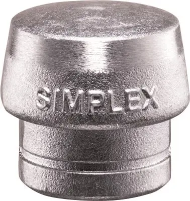 Produktfoto 1 von Halder Weichmetall Ersatz-Hammerkopf, Weichmetall Schlagflächen austauschbar 120 g, Ø 40 mm
