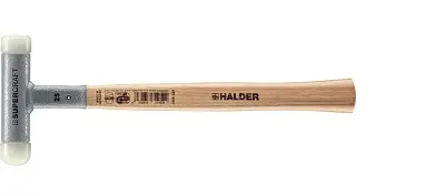 Produktfoto 1 von Halder Nylon Schonhammer, Stahl Schlagflächen austauschbar 325 g, Ø 25 mm