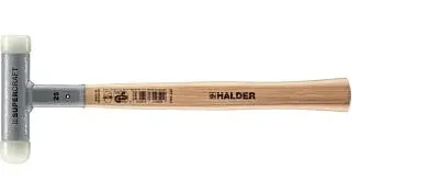 Produktfoto 1 von Halder Nylon Schonhammer, Stahl Schlagflächen austauschbar 325 g, Ø 25 mm