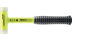 Produktfoto 1 von Halder Nylon Schonhammer, Stahl Schlagflächen austauschbar 585 g, Ø 30 mm