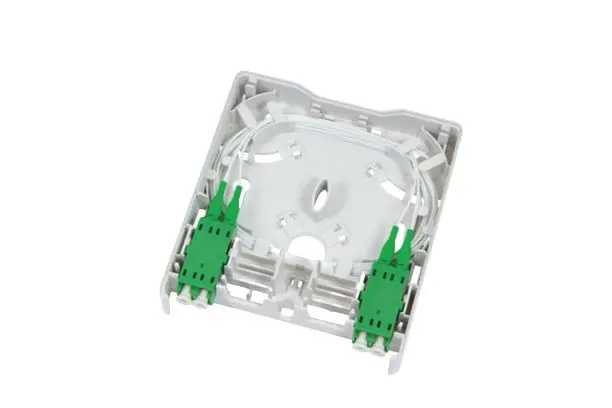 Produktfoto 1 von HellermannTyton Connectivity FWOA Wand SC-Anschlussmodul Weiß, 4 x 4-fach Auslass Gerade