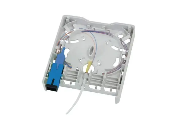 Produktfoto 1 von HellermannTyton Connectivity FWOA SC Wand SC-Anschlussmodul Weiß, 1 x 1-fach Auslass Gerade