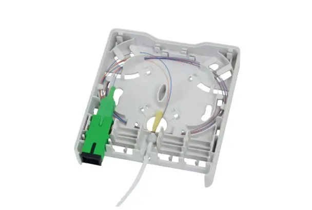 Produktfoto 1 von HellermannTyton Connectivity FWOA SC Wand SC-Anschlussmodul Weiß, 1 x 1-fach Auslass Gerade