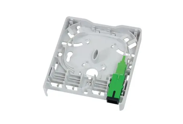 Produktfoto 1 von HellermannTyton Connectivity FWOA SC Wand SC-Anschlussmodul Weiß, 1 x 1-fach Auslass Gerade