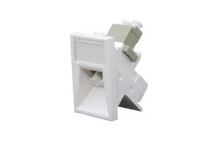 Produktfoto 1 von HellermannTyton Connectivity HTC RJ45 Abgewinkeltes 6C-Glasfasermodul, 6 x 2-fach Auslass Gerade