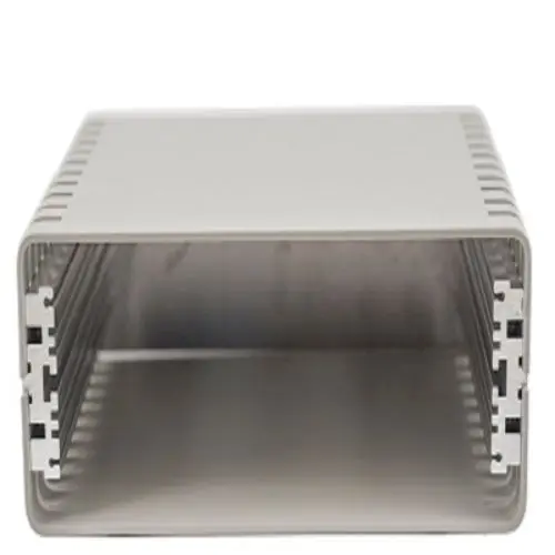Produktfoto 1 von Hammond, Aluminiumgehäuse, Grau, Aluminium 244 mm, 99 mm, 254 mm, 1402