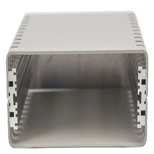 Produktfoto 1 von Hammond, Aluminiumgehäuse, Grau, Aluminium 244 mm, 99 mm, 254 mm, 1402