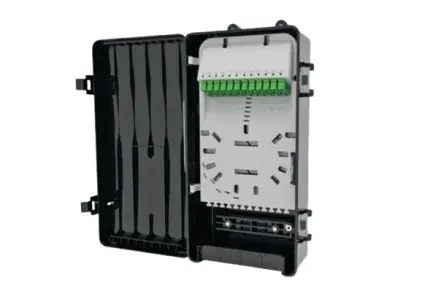 Produktfoto 1 von HellermannTyton Connectivity LWL-Rangierfeld LC/APC Duplex für 28 Port 342 mm Wandkasten