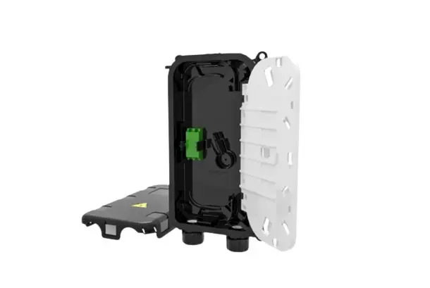 Produktfoto 1 von HellermannTyton Connectivity LWL-Rangierfeld LC- und SC-Adapter Duplex für 2 Port 188 mm Wandkasten