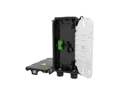 Produktfoto 1 von HellermannTyton Connectivity LWL-Rangierfeld LC- und SC-Adapter Duplex für 2 Port 188 mm Wandkasten