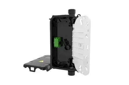 Produktfoto 1 von HellermannTyton Connectivity LWL-Rangierfeld SC Simplex, LC Duplex Duplex für 2 Port 188 mm Wandkasten