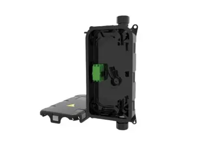 Produktfoto 1 von HellermannTyton Connectivity LWL-Rangierfeld LC, SC Duplex für 2 Port 188 mm Wandkasten