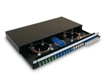 Produktfoto 1 von HellermannTyton Connectivity LWL-Rangierfeld LC Duplex für 48 Port 48 44 mm Gleitend