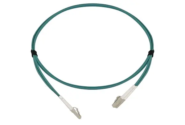 Produktfoto 1 von HellermannTyton Connectivity OM3 LWL-Kabel 3 m, Raucharm halogenfrei Hellblau LC LC