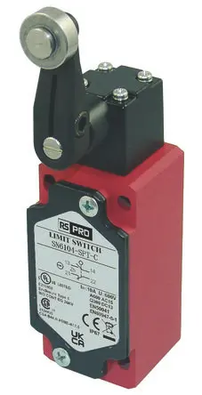 Produktfoto 1 von RS PRO Endschalter, Hebel 1 Schließer/1 Öffner, IP67, Zinkdruckguss 250V ac 3A