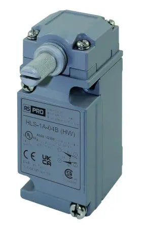 Produktfoto 1 von RS PRO HLS Endschalter, Drehen 1 Schließer/1 Öffner, IP67, Zinkdruckguss 600V ac 10A