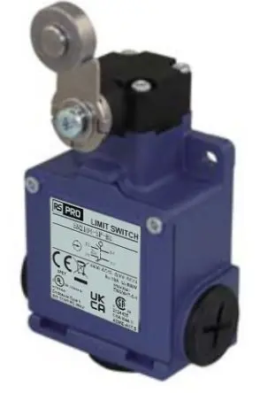 Produktfoto 1 von RS PRO SN2 Endschalter, Rollen 1 Schließer/1 Öffner, IP67, Zinkdruckguss 600V ac 10A