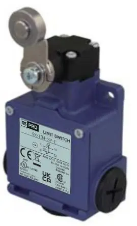 Produktfoto 1 von RS PRO SN2 Endschalter, Rollenhebel 1 Schließer/1 Öffner, IP67, Zinkdruckguss 600V ac 10A