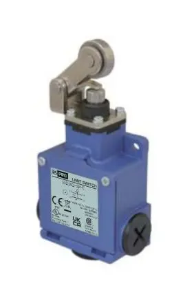 Produktfoto 1 von RS PRO SN2 Endschalter, Rollenhebel 1 Schließer/1 Öffner, IP67, Zinkdruckguss 600V ac 10A