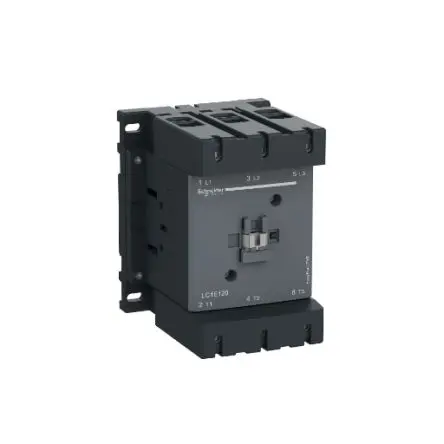 Produktfoto 1 von Schneider Electric LC1E Schütz 220V ac-Spule, 3-polig / 160 A 220V ac 3 Schließer Motorsteuerung, Widerstandsbelastung