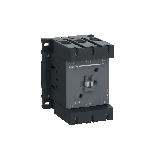 Produktfoto 1 von Schneider Electric LC1E Schütz 220 V ac-Spule, 3-polig / 120 A 220 V ac 3 Schließer Motorsteuerung 2-Hilfskontakte
