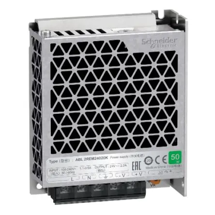 Produktfoto 1 von Schneider Electric ABL2 Spannungsversorgung 1 24V dc 50 W, DIN-Hutschiene 240V ac
