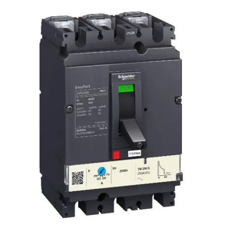 Produktfoto 1 von Schneider Electric EasyPact CVS160N, Kompaktschutzschalter 3-polig, 125A Feststehend / Abschaltvermögen 50 kA 380V ac
