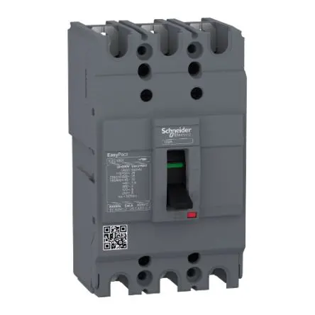 Produktfoto 1 von Schneider Electric EasyPact EZC100F, Kompaktschutzschalter 3-polig, 20A Feststehend / Abschaltvermögen 10 kA 550V ac 250