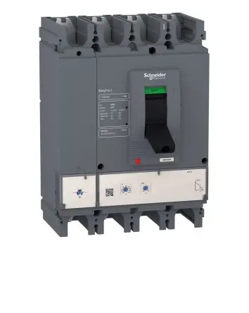 Produktfoto 1 von Schneider Electric EasyPact CVS400F, Kompaktschutzschalter 4-polig, 400A Feststehend / Abschaltvermögen 40 kA 415V ac