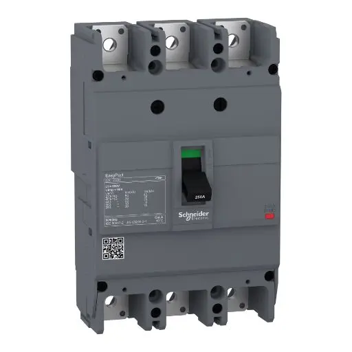 Produktfoto 1 von Schneider Electric EasyPact EZC250H, Kompaktschutzschalter 3-polig, 150 A Feststehend / Abschaltvermögen 36 kA 550 V ac