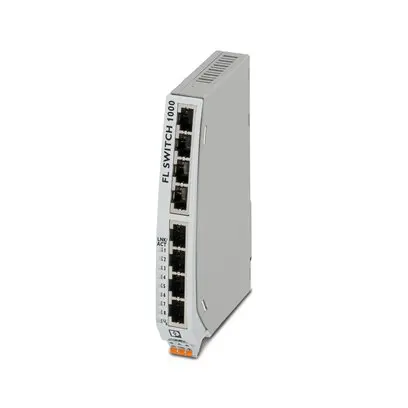 Produktfoto 1 von Phoenix Contact FL SWITCH 1108NT Ethernet-Switch / 1000Mbps 8, bis 100 m, DIN-Hutschiene, 24 V dc
