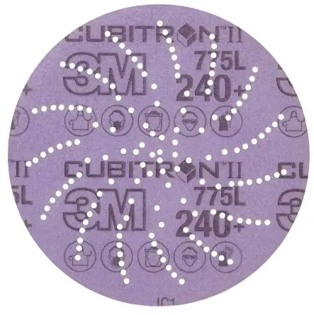 Produktfoto 1 von 3M 3M Xtract Cubitron II Film Disc 775L Keramik Schleifscheibe Schleifscheibe Ø 127 mm, Korngröße 50/250 240+ 250 pro