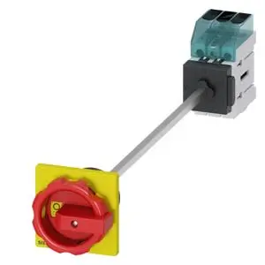 Produktfoto 1 von Siemens 3LD34480TK53 Trennschalter 3-polig DIN-Hutschiene 22 kW Gelb, Rot IP65
