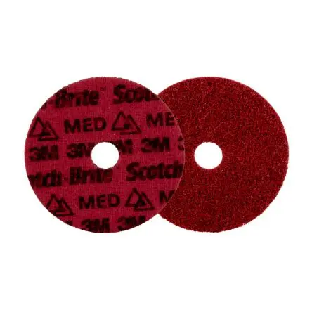 Produktfoto 1 von 3M Scotch-Brite Precision Surface Conditioning Disc Keramik Ø 125 mm Harz, Korngröße 100 Mittel 25 pro Paket