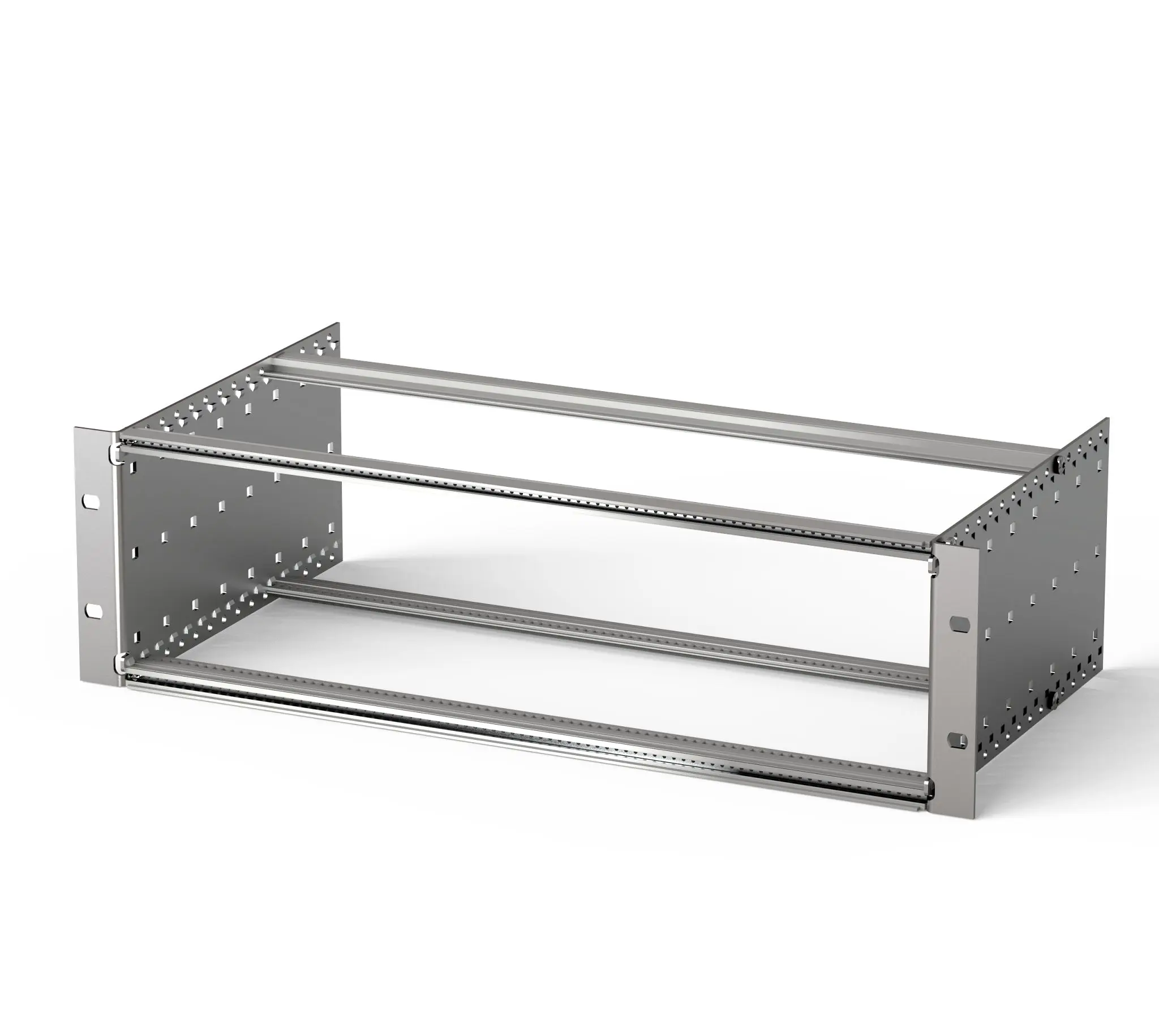 Produktfoto 1 von nVent SCHROFF Serie EuropacPRO Sub-Rack, 3 U, T. 175 mm, Metallisch-Silber, Aluminium
