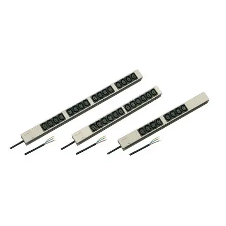 Produktfoto 1 von nVent SCHROFF 60110 Stromverteilungseinheit Steckdosenleiste, 8-fach 10A, 438.5mm Kabel, 230V