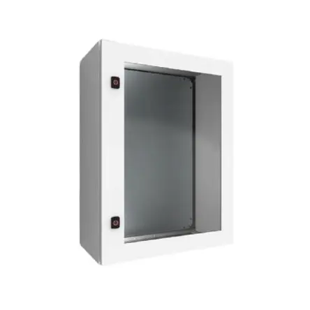 Produktfoto 1 von nVent HOFFMAN ADT Gehäusetür Typ Einzeltür Abschließbar B. 300mm H. 400 mm L. 400 mm Weichstahl