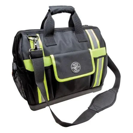 Produktfoto 1 von Klein Tools Ballistisches Gewebe mit 1680d Werkzeugtasche mit Reißverschluss, 1Zoll x 17.5 Zoll x 16 Zoll Schultergurt