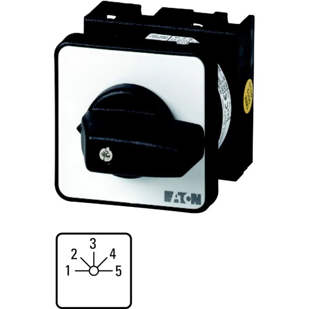 Eaton Eaton Moeller Series T0 Nockenschalter, 2P / 20A, Schließer/Öffner, 690V ac, 3-phasig, 5-Stufen Schraub,