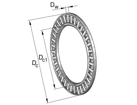 Produktfoto 1 von INA Nadellager Nadel 9200 N / Außen-Ø 24 mm Außen-ø  25500 N Geschlossen 16900U/min, Innen-Ø 10 mm, Breite 2 mm