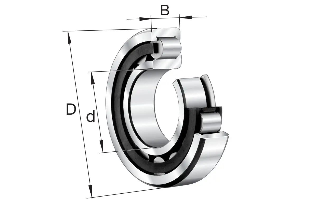 Produktfoto 1 von FAG Rollenlager 1-reihig / Außen-Ø 40 mm Außen-ø  21.9 N 26500rpm 28.5 N CN NJ-E-XL-TVP2, Innen-Ø 17 mm, Breite 16 mm
